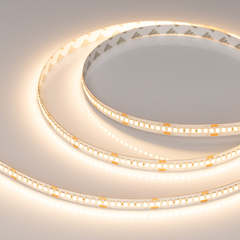 Лента RT-A240-10mm 24V Warm2700 (22 W/m, IP20, 2835, 5m) (Arlight, высок.эфф.150 лм/Вт) 038746. Цена указана за 5 метров. Продается кратно 5 метрам.