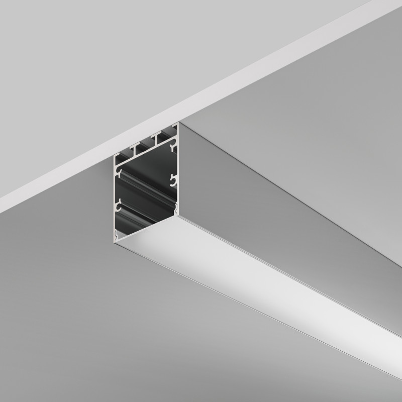 Алюминиевый профиль  Накладной 2000*35*35 мм для светодиодной ленты Maytoni Led strip Серебро ALM-3535B-S-2M