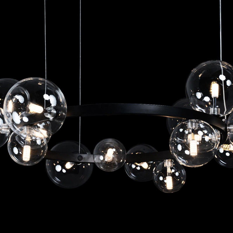 Люстра 85 см Loft IT Molecule 10023/850 черный