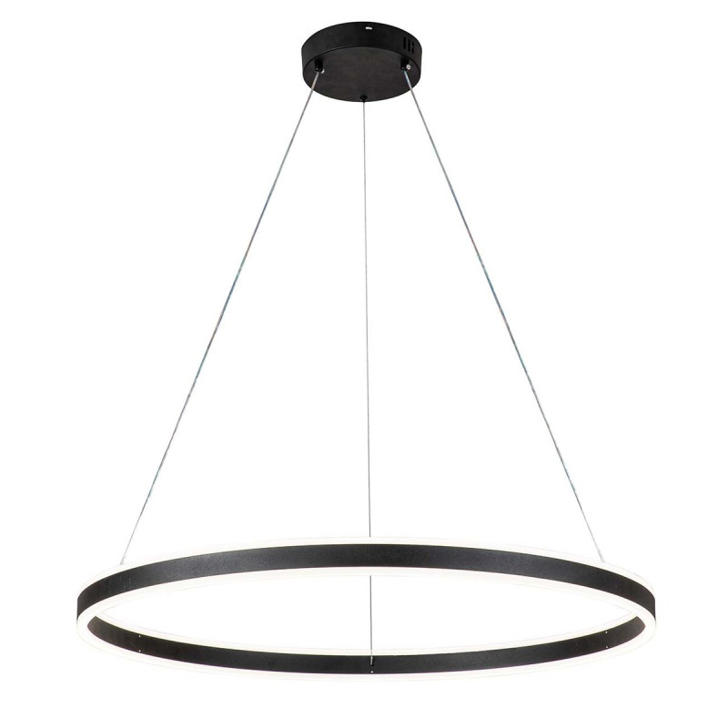 Подвесной светильник 800*1000*100/1240 мм, 1*LED 123W 3000-5700K черный Indigo Galass V000036L, 14001/1P Black