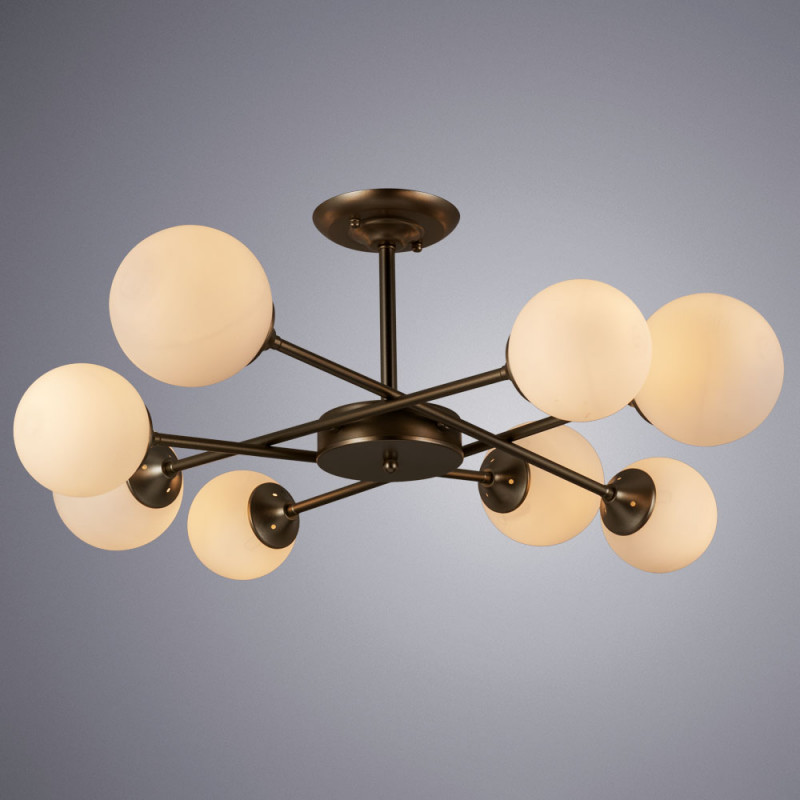 Потолочная люстра Arte Lamp Marco A2703PL-8SG, диаметр 81 см, золото