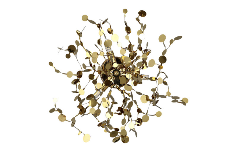 Бра Crystal L ux GARDEN AP-PL3 D400 GOLD Золото