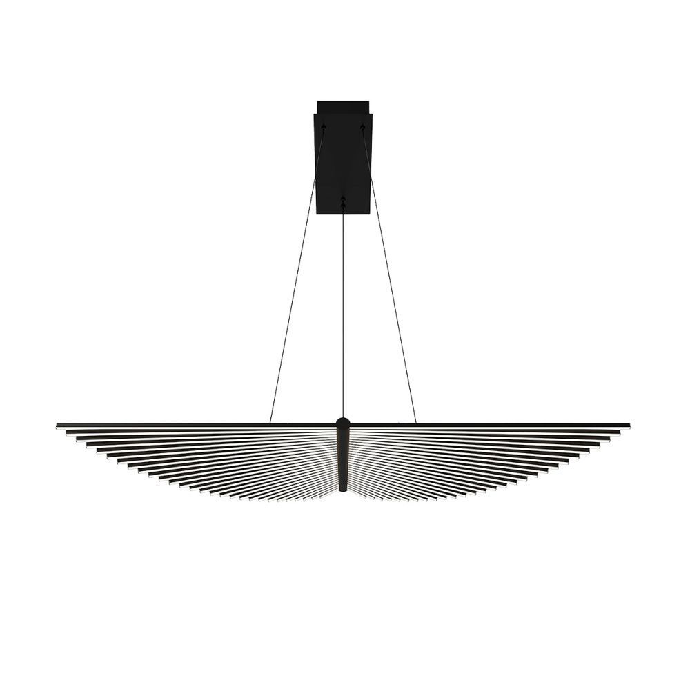 Подвесная люстра 27*150 см, 2*LED, 60W, 4000K, Favourite Vingar 4381-2P, чернный матовый