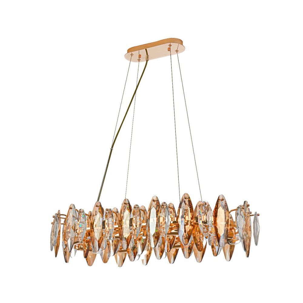 Подвесная люстра 80 см, Favourite Glans 4719-8PC, золото