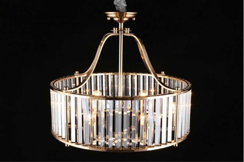 Подвесная люстра 60*60-158,5 см, 6*E14, 40W, Aployt Romen APL.809.03.06, золотой