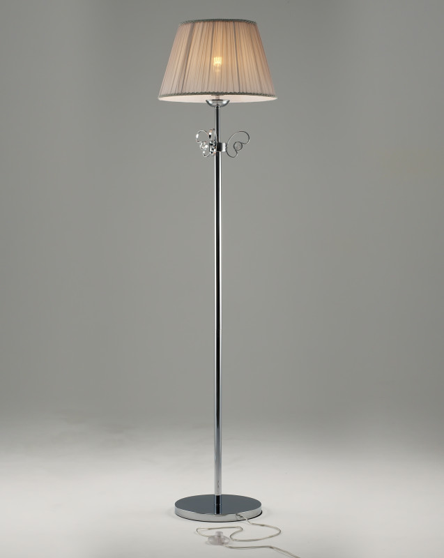Торшер 40*165,5 см, E27 60 W, Moderli Riccardo V2500-1F Хром