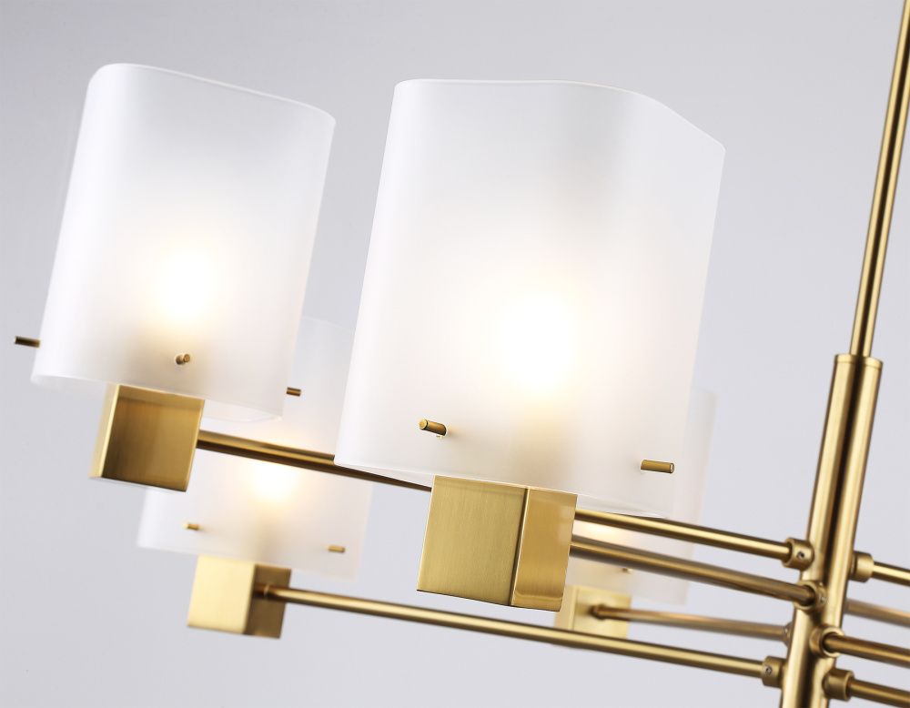 Подвесная люстра **71- см, 8*E14*40W, K, Ambrella Light High Light LH57033, латунь