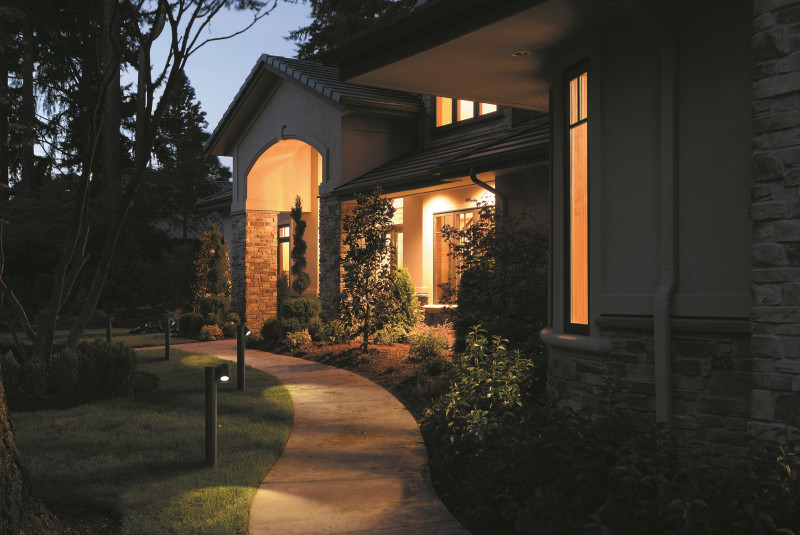 Ландшафтный светильник Maytoni Outdoor Wall Street O010FL-01B черный