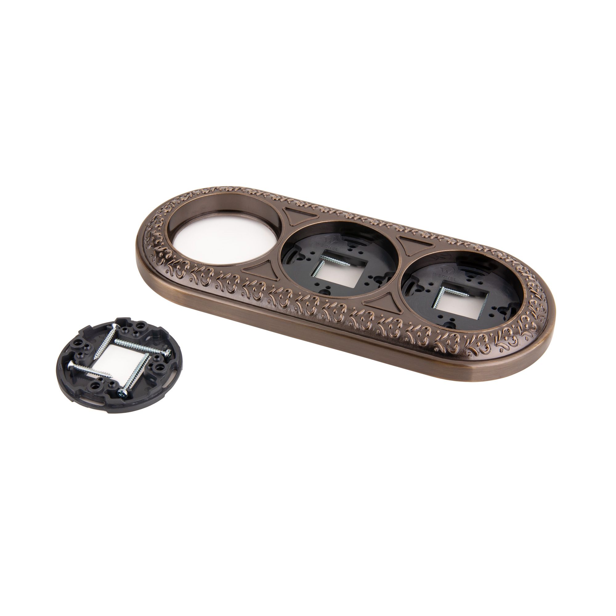 Рамка на 3 поста (бронза) WL70-frame-03 Werkel 4690389106545