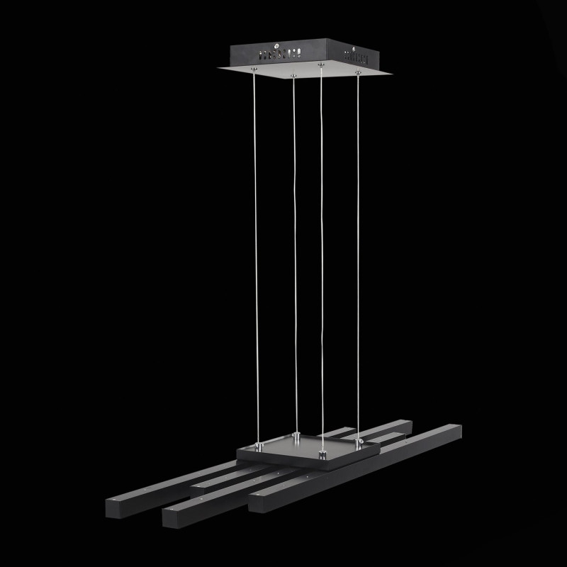 Люстра подвесная 100*28 см, 38W, 3000K/4000K/6000K ST LUCE SAMENTO SL933.403.04 Черный