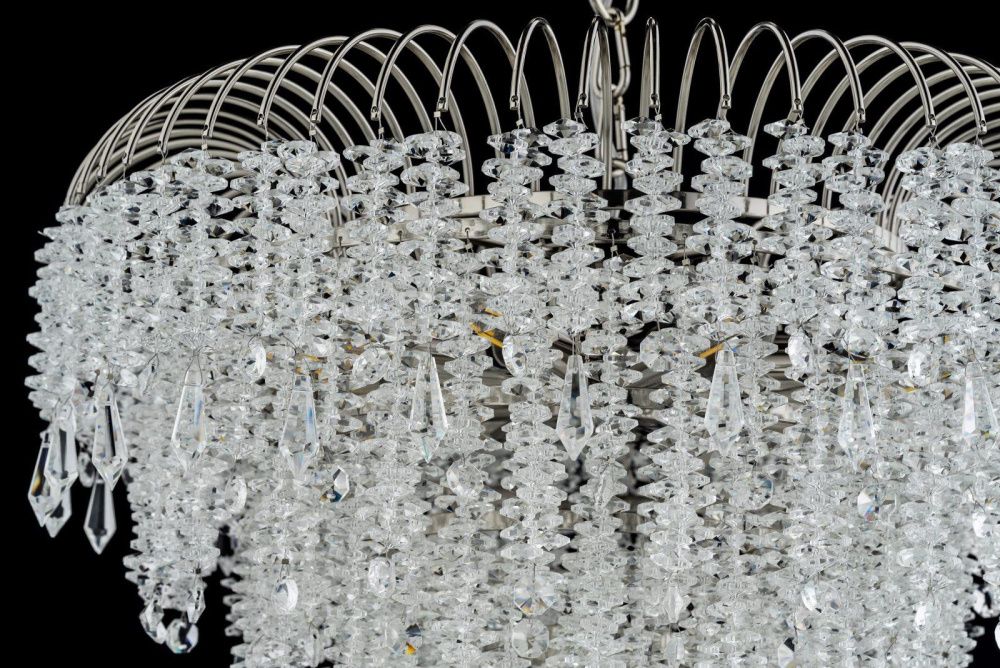 Люстра подвесная *46*45 см, 8*E14*40W, Arti Lampadari Ferla Ferla E 1.5.46.105 N, никель