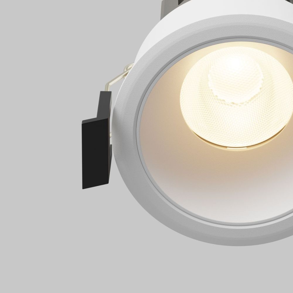 Встраиваемый светильник 7 см, 10W, 3000K, Maytoni Technical Dip DL115-10W-3K-W, белый