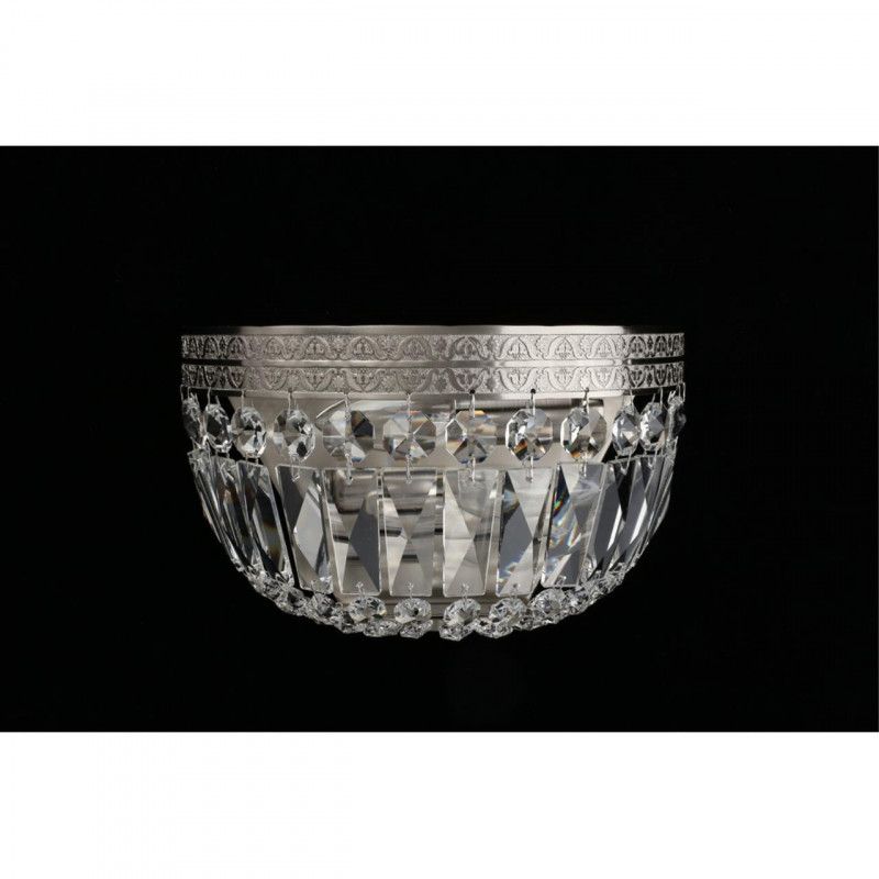 Бра 14*25*15 см, 2*E14, 40W, Aployt Lidi APL.757.11.02, никель