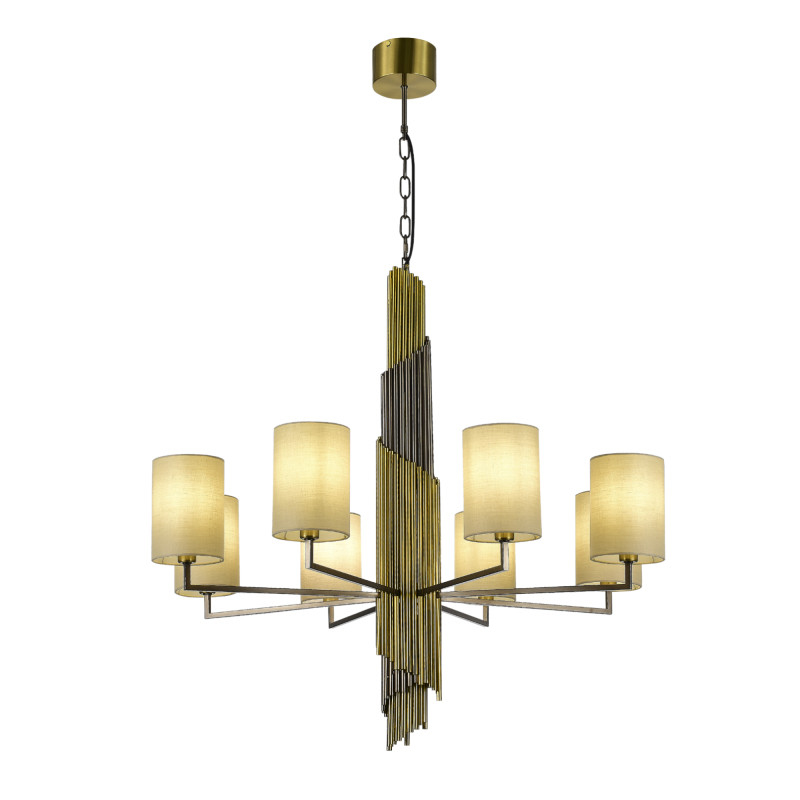 Подвесная люстра 90*80 см, 8*E14, 336W, ST-Luce GLORIA SL1638.303.08 латунный