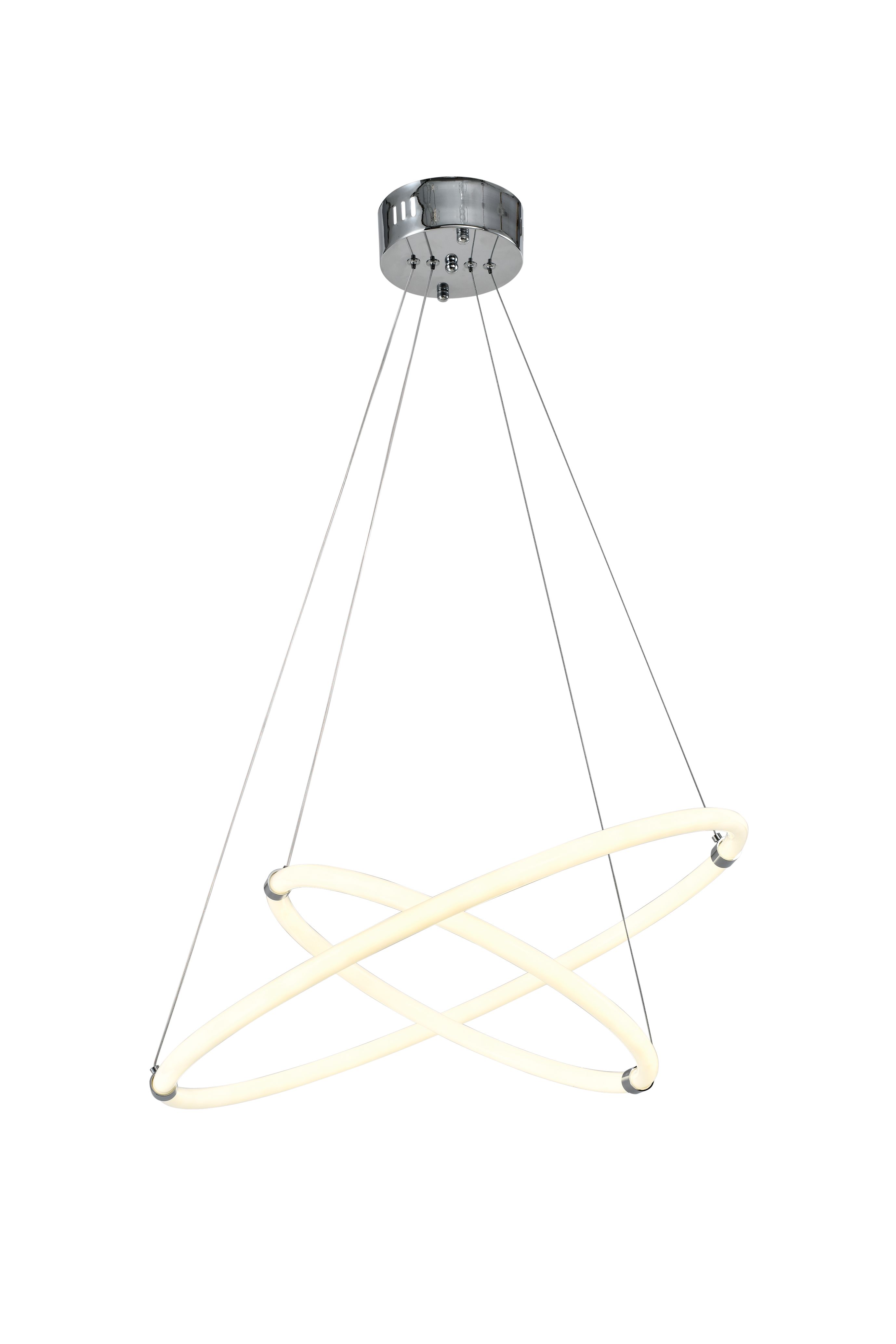 Светильник подвесной 60/40 см, LED 96W 4000K хром Zortes Blasy ZRS.57793.96