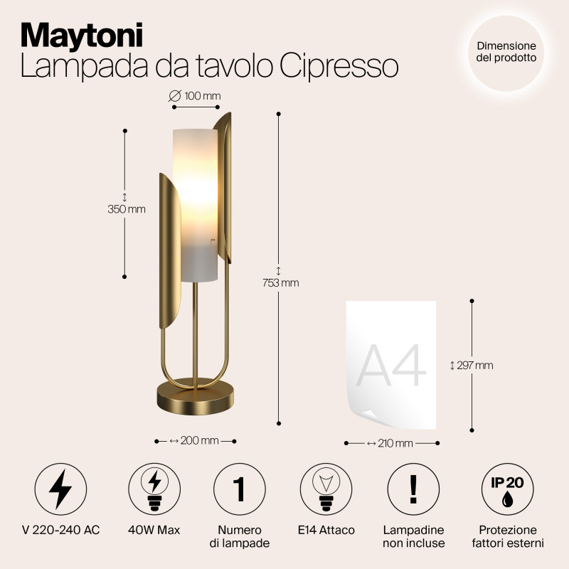 Настольный светильник Сipresso  Z014TL-01G