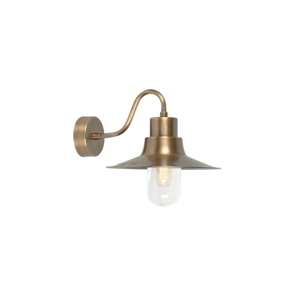 Настенный фонарь 37*30*26 см, E27*100W, Natural Concepts Elstead Lighting Sheldon QZ-ARDEN-TL, матовая натуральная латунь
