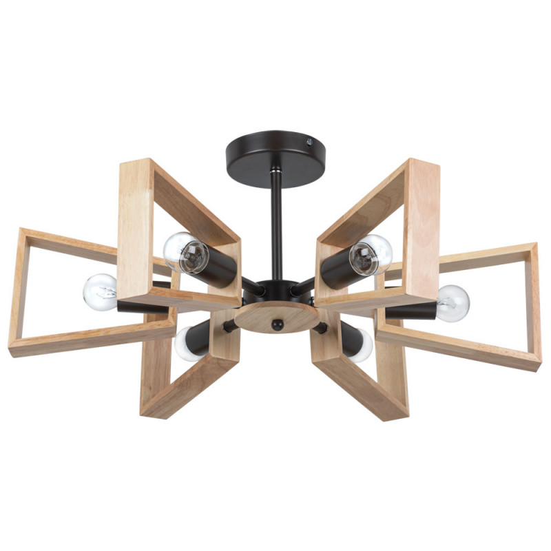 Потолочная люстра Arte Lamp Brussels A8030PL-6BK, диаметр 61 см, черный