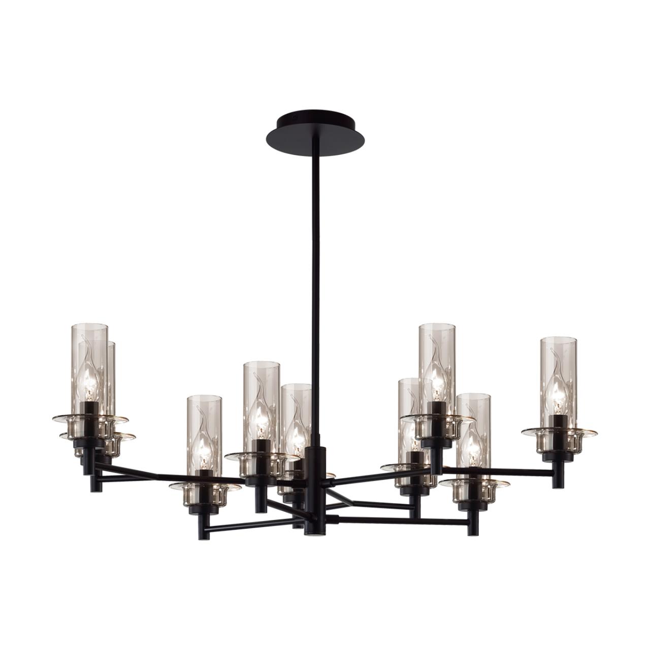 Люстра потолочная 31*47*20 см, 9*E14 Lumion Madonna 6555/9C черный