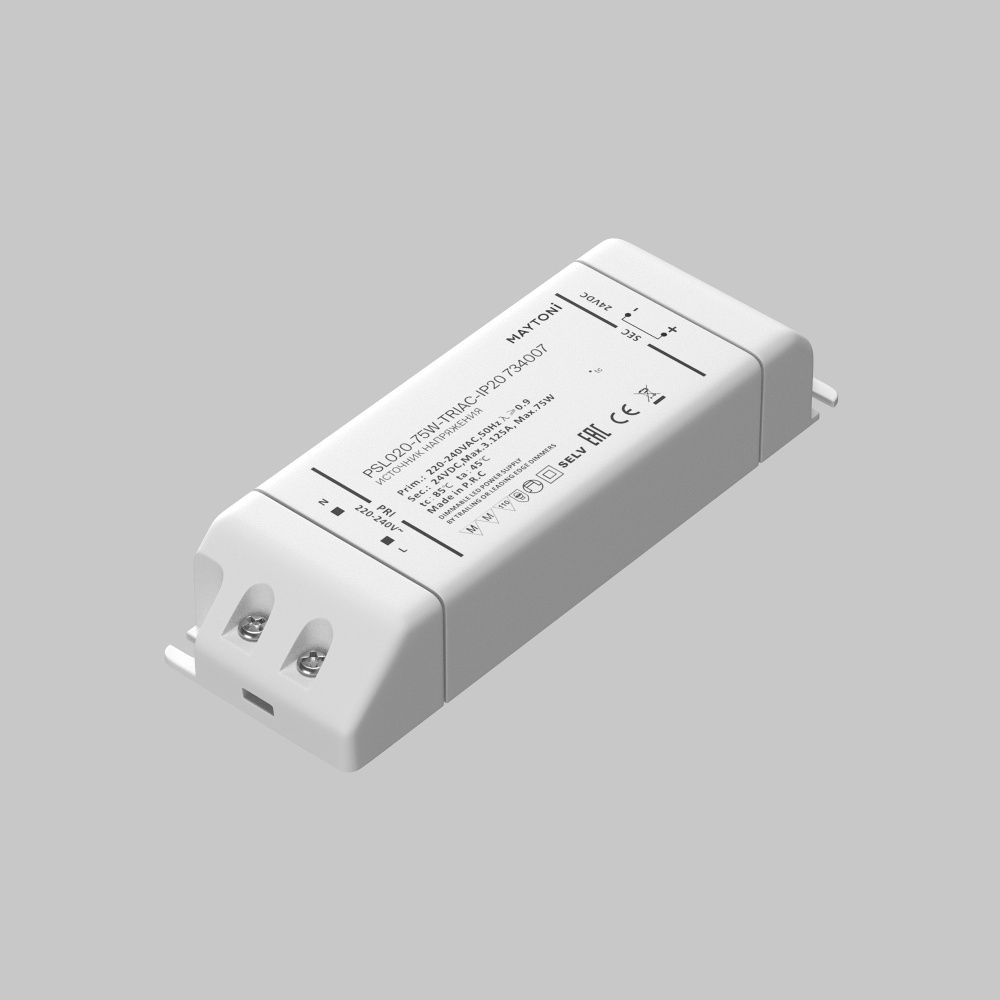 Источник напряжения 24V PSL020-75W-TRIAC-IP20 Maytoni Lighting control  734007