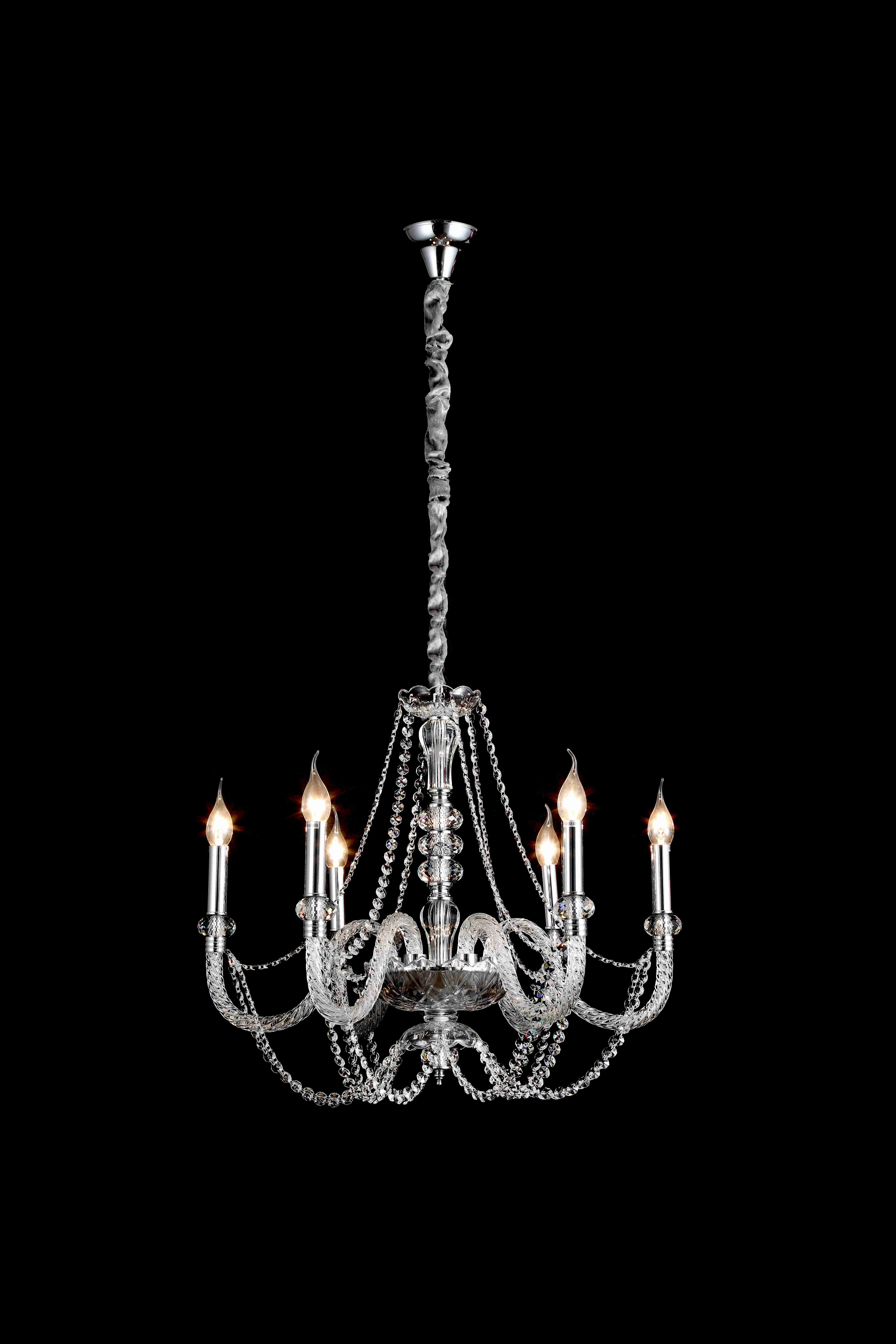 Люстра 750*660, 8*E14, 40W NewRgy Premium 8295/8CR CHROME, Хром