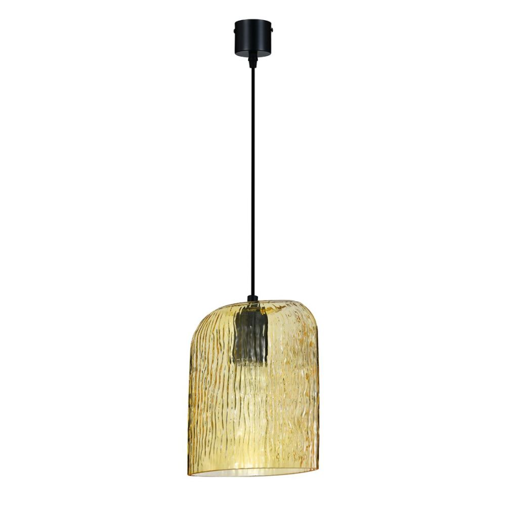 Подвесной светильник 18.5 см, Indigo Pioggia 11073/1P Amber V000613, черный