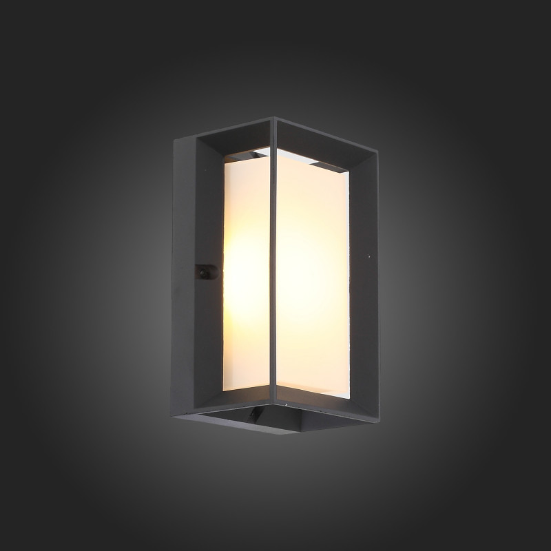 Светильник уличный настенный 13 см, 6W 3000K ST LUCE CUBISTA SL077.411.01 Черный