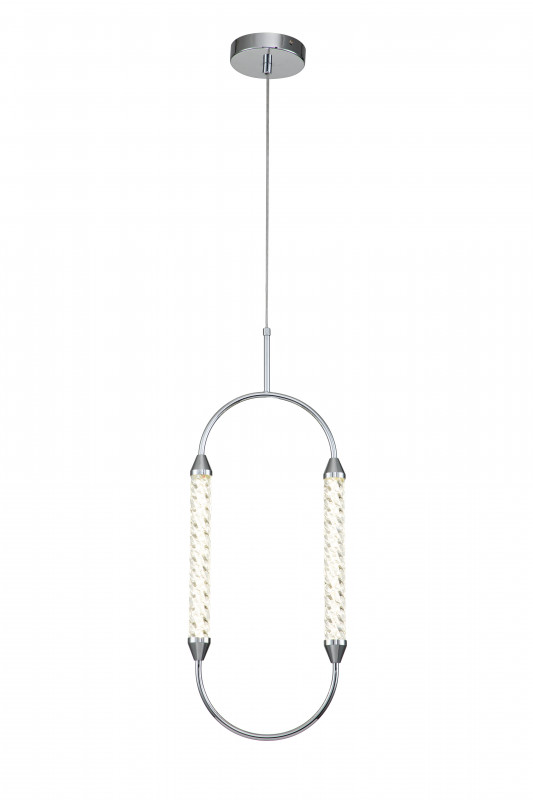 Подвесной светильник 235*235*665/2180 мм, 1*LED 8W 4000K хром Indigo Ellisse V000027L, 14005/1P Chrome