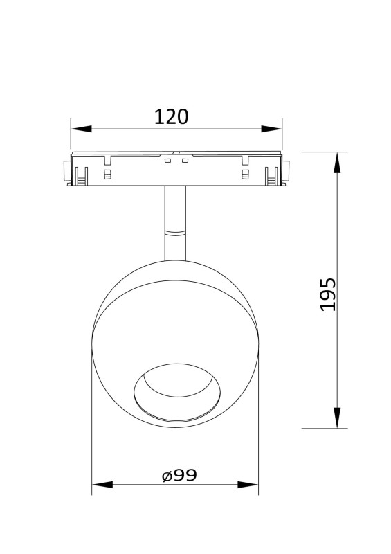 Светодиодный светильник 15W, 3000K, Maytoni LED Ball TR028-2-15W3K-W, белый