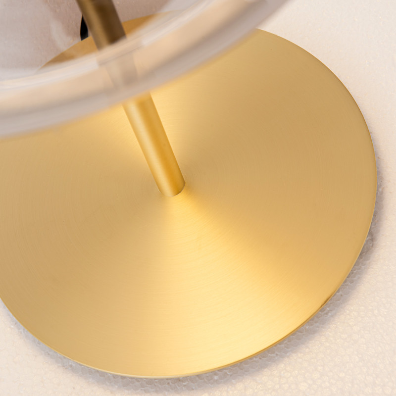 Настольная лампа 26*56,5 см, 21W, Favourite Reflex 4235-1T Стекло янтарного цвета, матовое золото и белый акрил