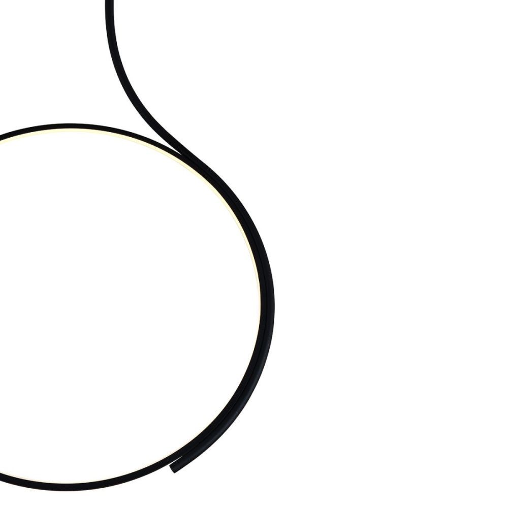 Подвесной светильник 55 см, 25W, 3000K, Indigo Rodeo 14033/1P Black V000218L, черный