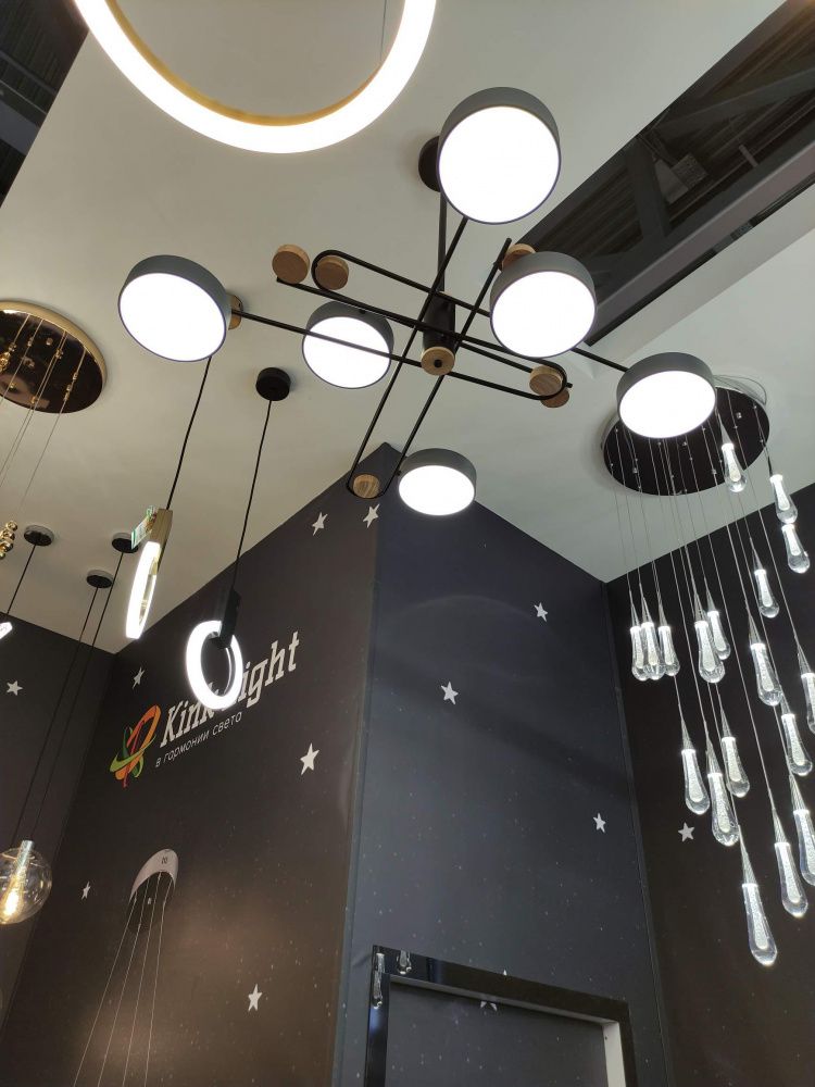 Люстра светодиодная Kink Light Рапис 07647-6,20(4000K) бронза