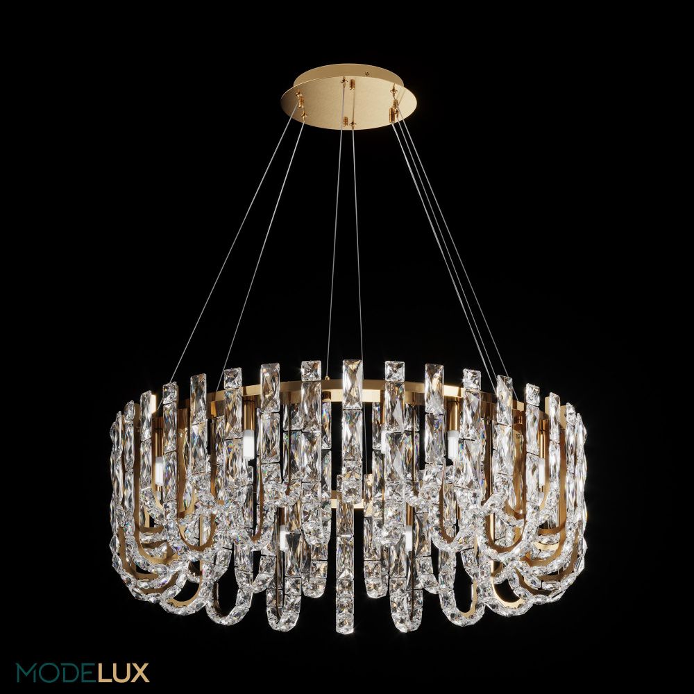 Подвесная люстра 80 см MODELUX ML.6621.19 BS латунь