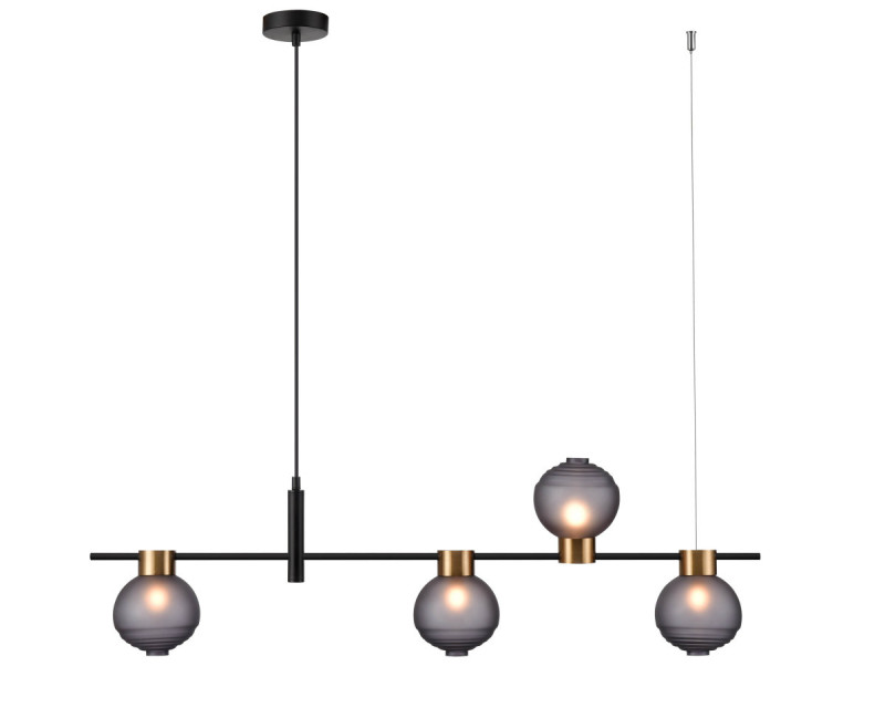 Подвесной светильник 13*102*150 см, 4*G9 черный Vele Luce Capriccio VL5882P04