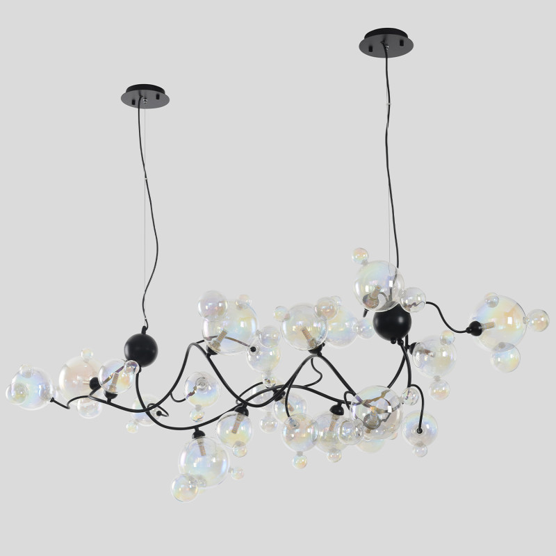Светильник 120 см, Crystal Lux MAMAMIA SP12 L1200, черный