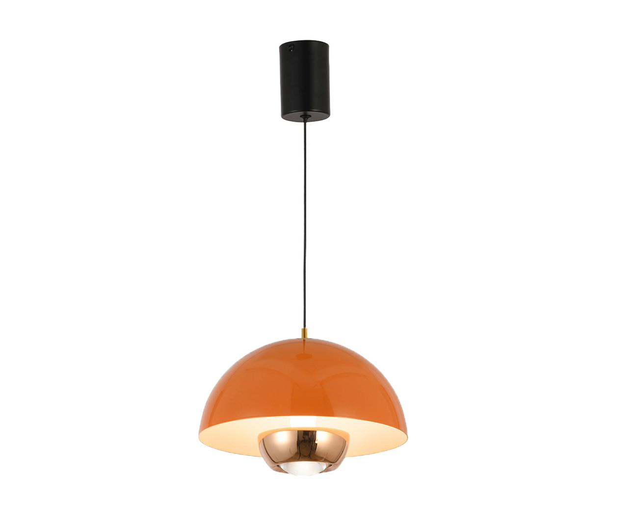 Светильник 23 см, 8W, 4000K, Kink Light 07524-23,09, черный-оранжевый