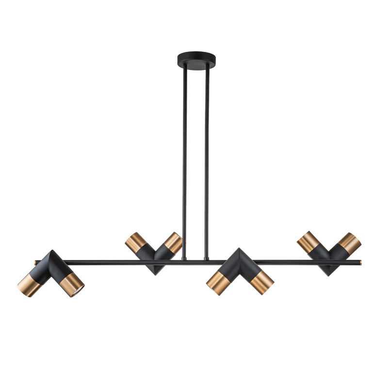 Подвесной светильник 25,5*102*114 см, 8*GU10*35W, Indigo Modern V000453, черный, 11036/8R Black