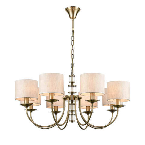Подвесная люстра  80*86 см, 8*E14 античная бронза, прозрачный Vele Luce Soprano VL4194P08