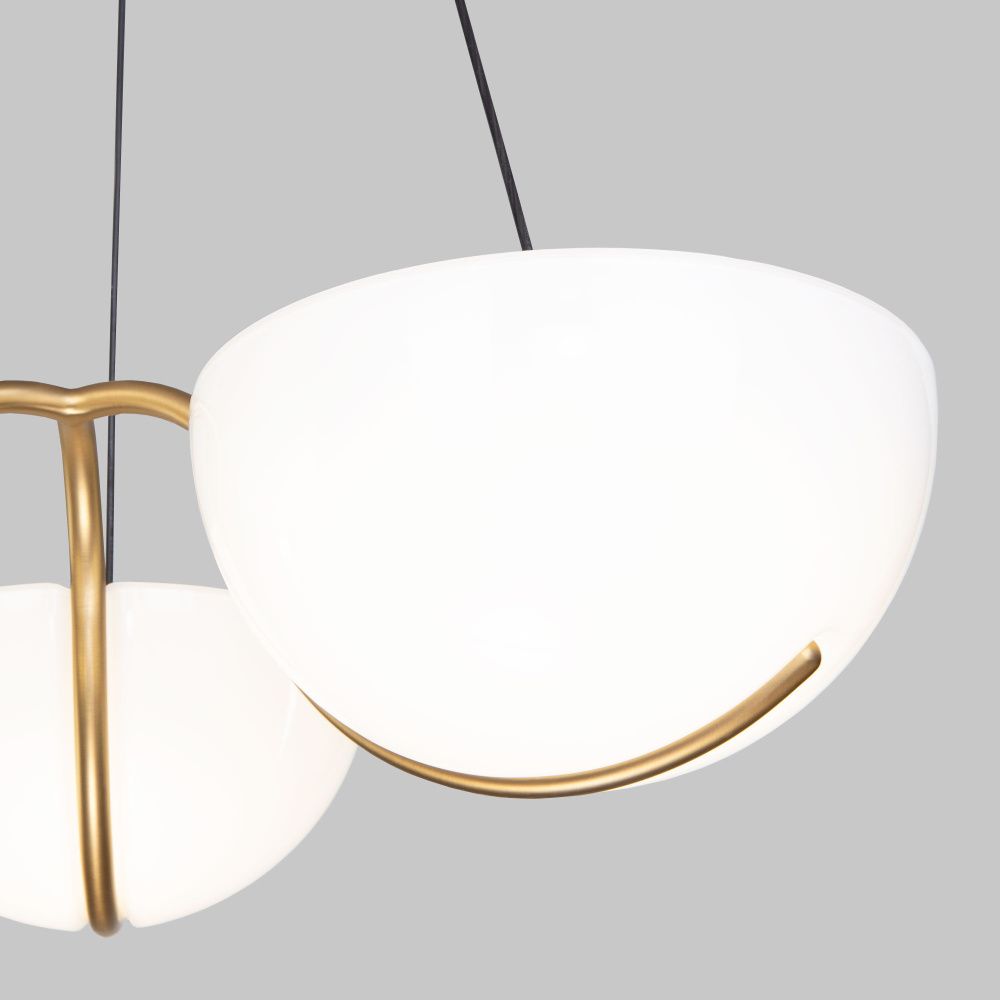 Подвесной светильник 58*58*150 см, LED*40W, 4000K, Eurosvet Emisfero 50083/3 LED, золото, a069300