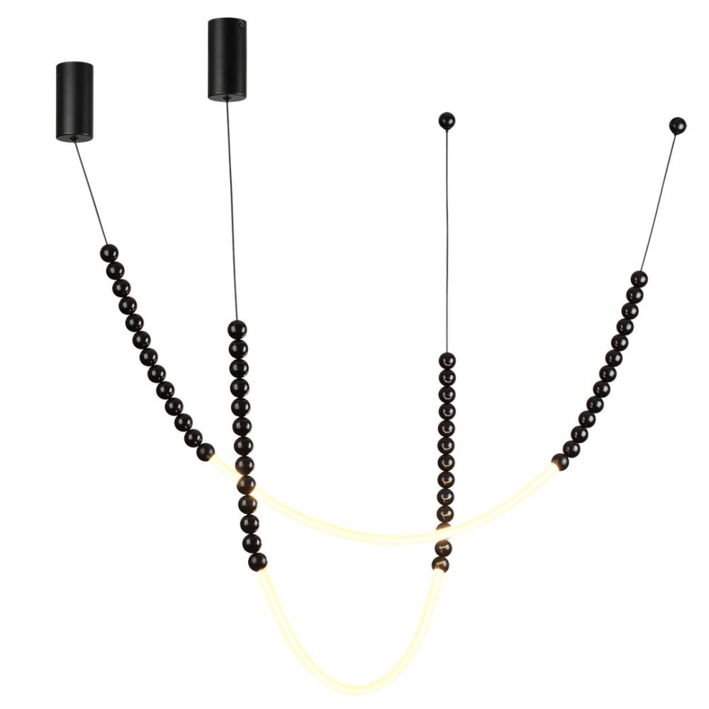 Светильник *3*150- см, 2*LED*25W, 3500K, Odeon Light Monella 7149/24CL, черный