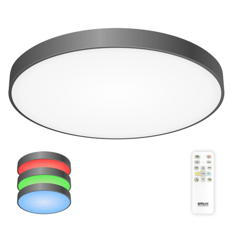 Светильник 78 см, 155W, 3000-5500K, Citilux Купер CL724155G1, черный