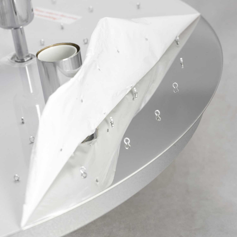 Люстра Lussole Como LSA-5603-07, хром, белый матовый, диаметр 45 см