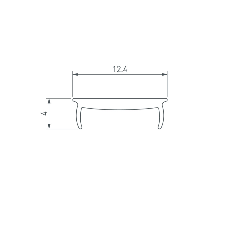 Экран Arlight 033686 300*1,3*0,4 см. Цена указана за 3 метра. Продается кратно 3 метрам.