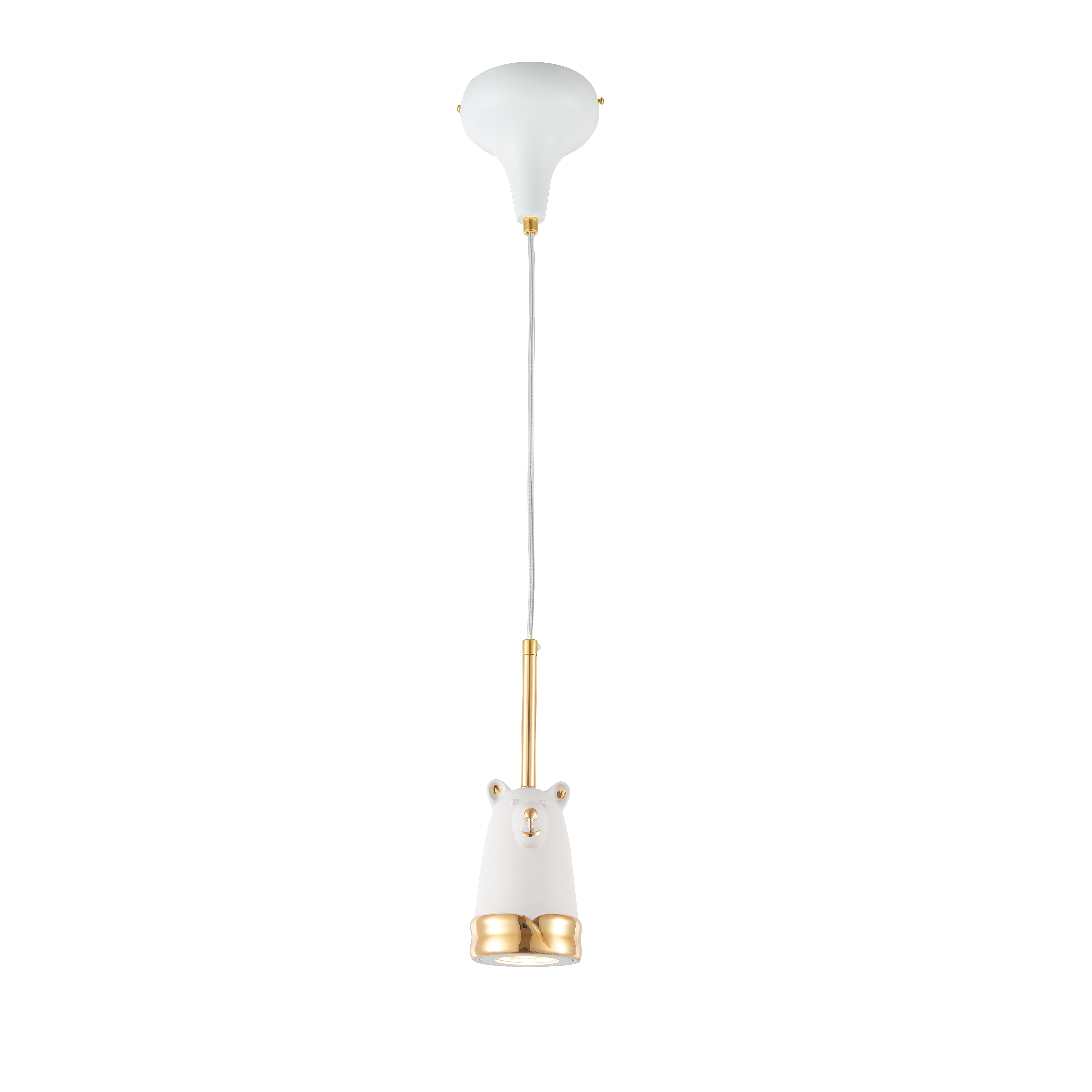 Подвесной светильник Favourite Taddy Bears 2451-1P белый, диаметр 9 см
