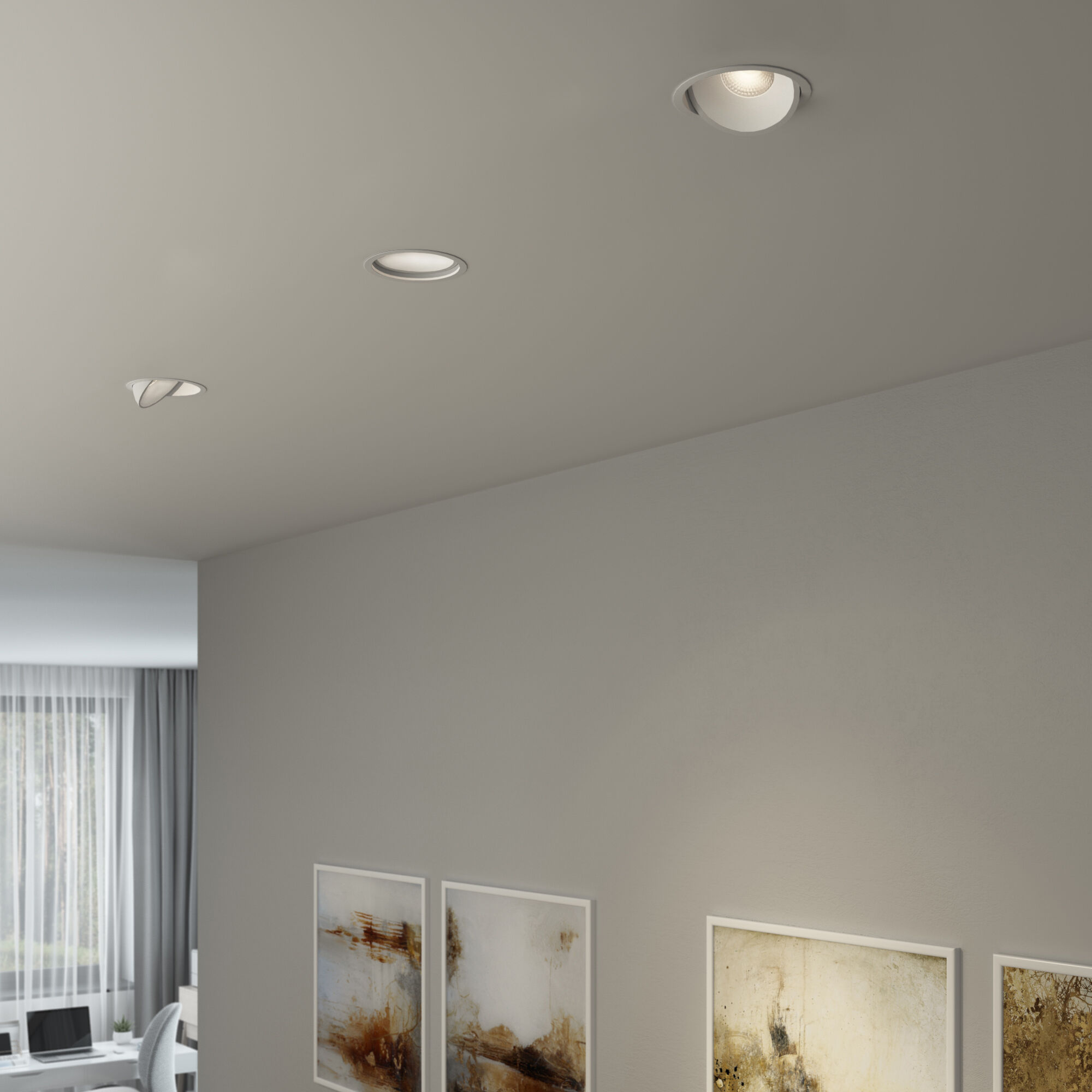 Точечный светильник LED 6W, 4200 К, 10*10*5,1 см, белый, Elektrostandard Slide 25083/LED