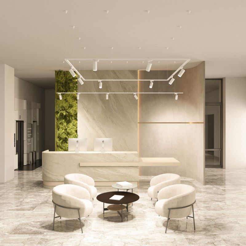 Светильник на шине 14,5*7*21- см, *LED*24W, 3000K, Denkirs SOLID KOPER DK6453-WH, белый алюминий