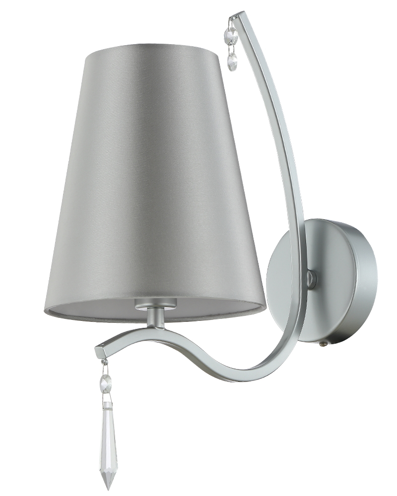 Бра 17*28 см, Crystal Lux RENATA AP1 SILVER Серебряный