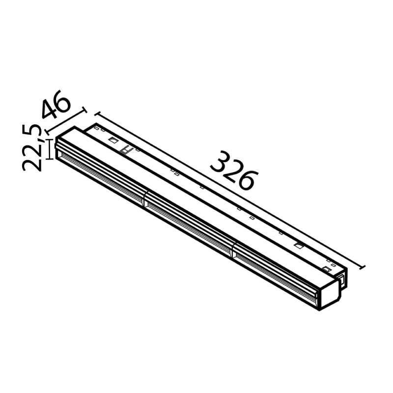 Светильник на шине 32,6*2,2*4,6 см, LED, 18W, 3000К, Maytoni Technical Parete TR106-2-18W3K-W белый