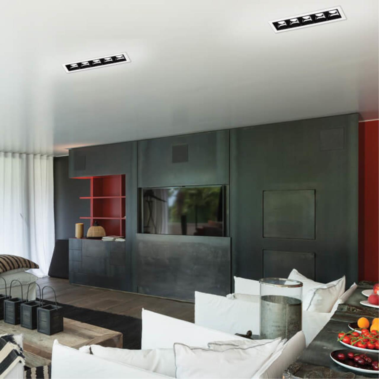 Встраиваемый светильник 15 см, 10W, 3000К NOVOTECH ANTEY 357621, LED, белый/черный