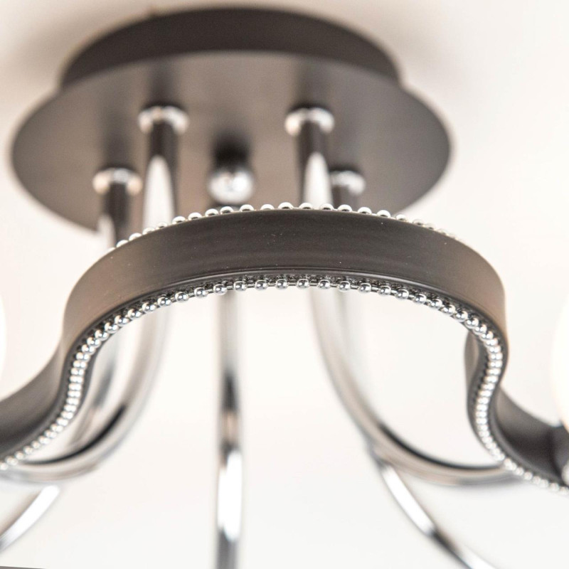 Люстра Citilux CL131152 диаметр 59см  венге/хром